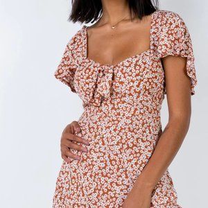 Just A Lover Mini Dress Rust Princess Polly